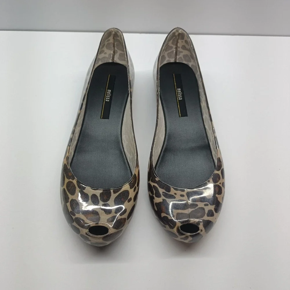 Melissa Women's Leopard Print‎ Slip On Ballet Type Flats Size US 6 EUR 37 - Picture 3 of 10